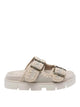 Mou Beige Suede Bio Sandals