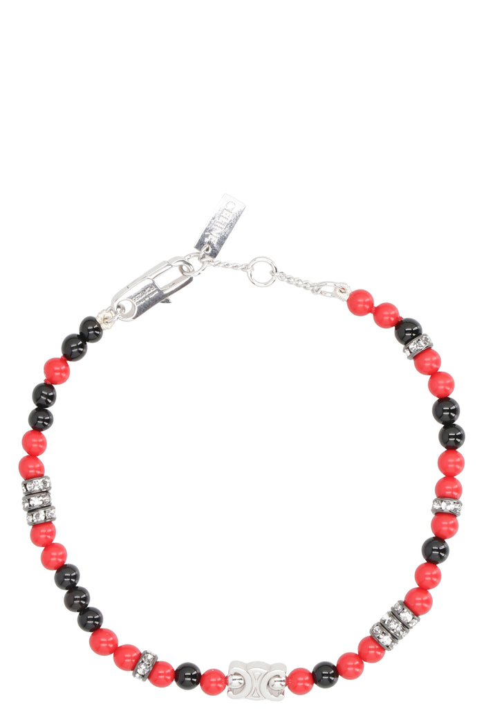 Celine San Onofre Brass Bracelet With Pearls
