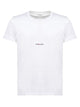 Saint Laurent White Cotton T-Shirt