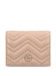 Gucci Gg Charme Mini Pink Lamb Leather Wallet