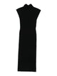 Alberta Ferreti Black Viscose Polyester Dress
