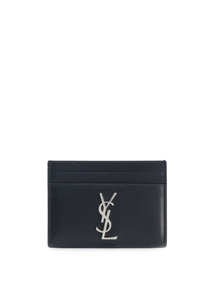 Saint Laurent Smooth Leather Cassandre Card Holder