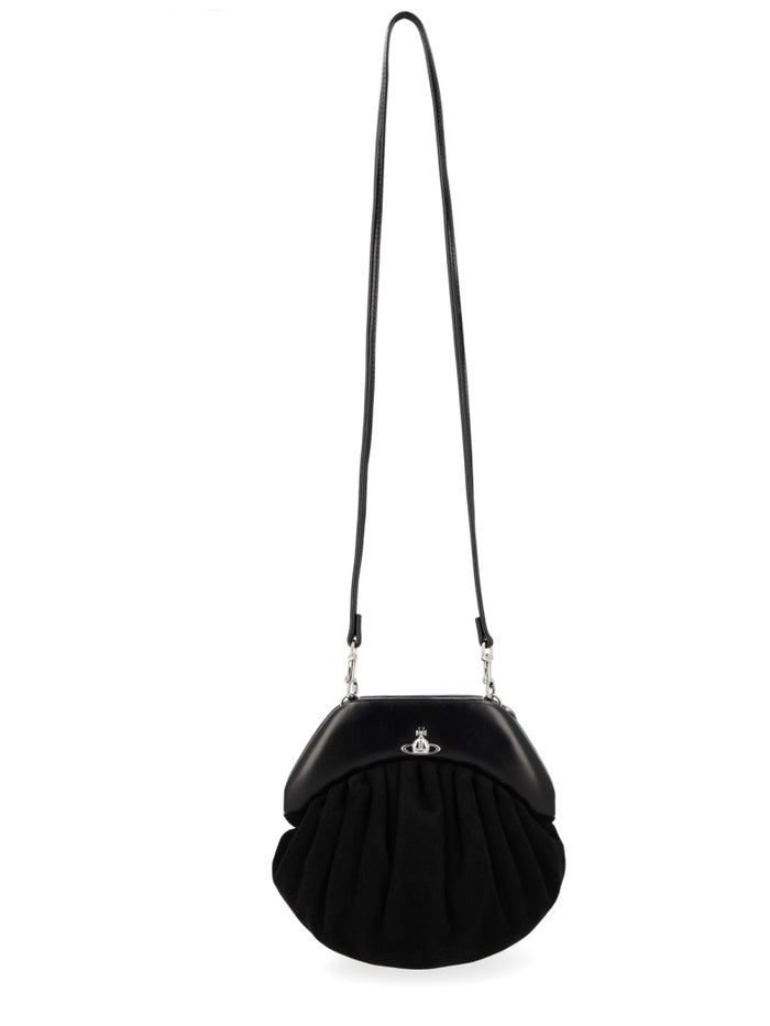 Vivienne Westwood Black Calf Leather Handbag