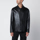 Salvatore Santoro  Black Leather Overshirt