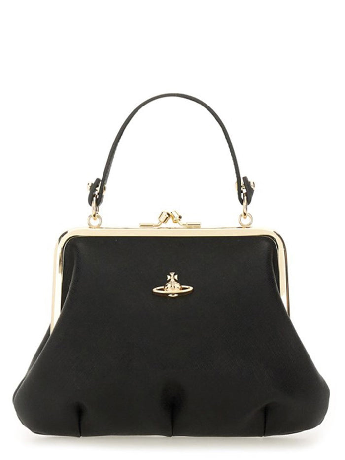 Vivienne Westwood Saffiano-Effect Granny Frame Purse