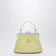 Vivienne Westwood Granny Frame Crocodileembossed Leather Purse, Lime