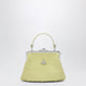 Vivienne Westwood Granny Frame Crocodile-Embossed Leather Purse, Lime