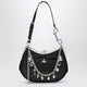 Vivienne Westwood Black Charm Bag In Croc-Effect Patent Leather