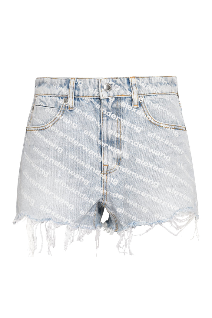 Alexander Wang Bite High Waisted Denim Shorts