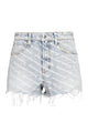 Alexander Wang Bite High Waisted Denim Shorts