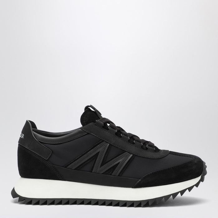 Moncler Pacey2 Sneakers In Black Suede And Nubuck