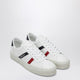 Moncler White Leather Monaco 2 Sneakers