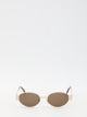 Celine Gold Rose Brown Triomphe 01 Metal Sunglasses