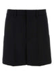 Valentino Garavani Black Wool Bermuda Shorts