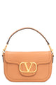 Valentino Garavani Camel Leather Alltime Shoulder Bag