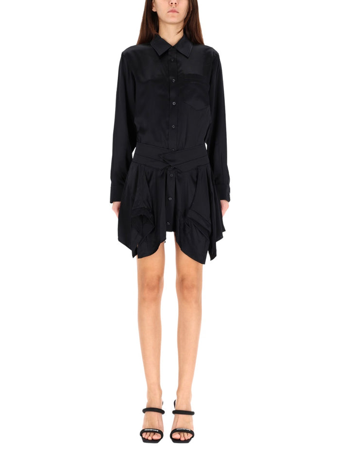 T By Alexander Wang Double Chemisier Dress