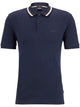 Hugo Boss Blue Cotton Parlay Polo