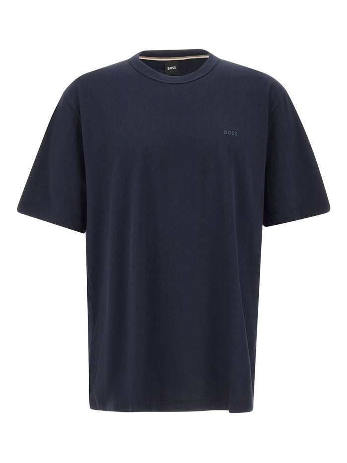 Hugo Boss Blue Cotton T-Shirts