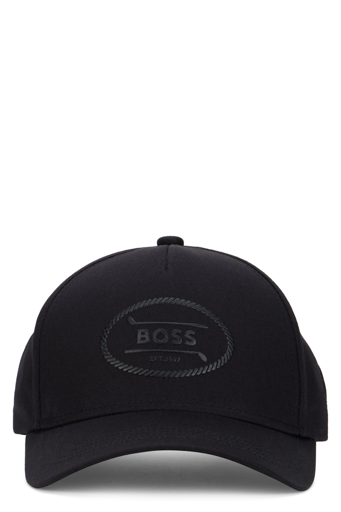 Boss Cap With Brim In Cotton Twill