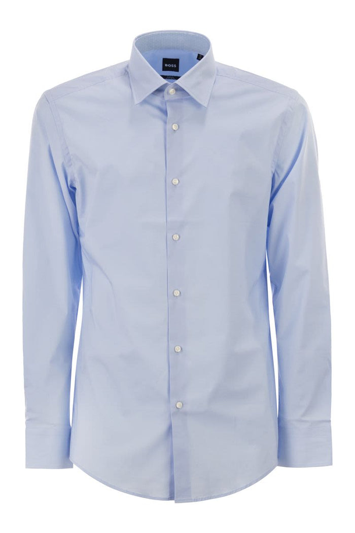 Boss Slim Fit Shirt In Stretch Cotton Poplin