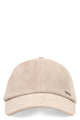 Boss Cap In Suede With Metal Logo
