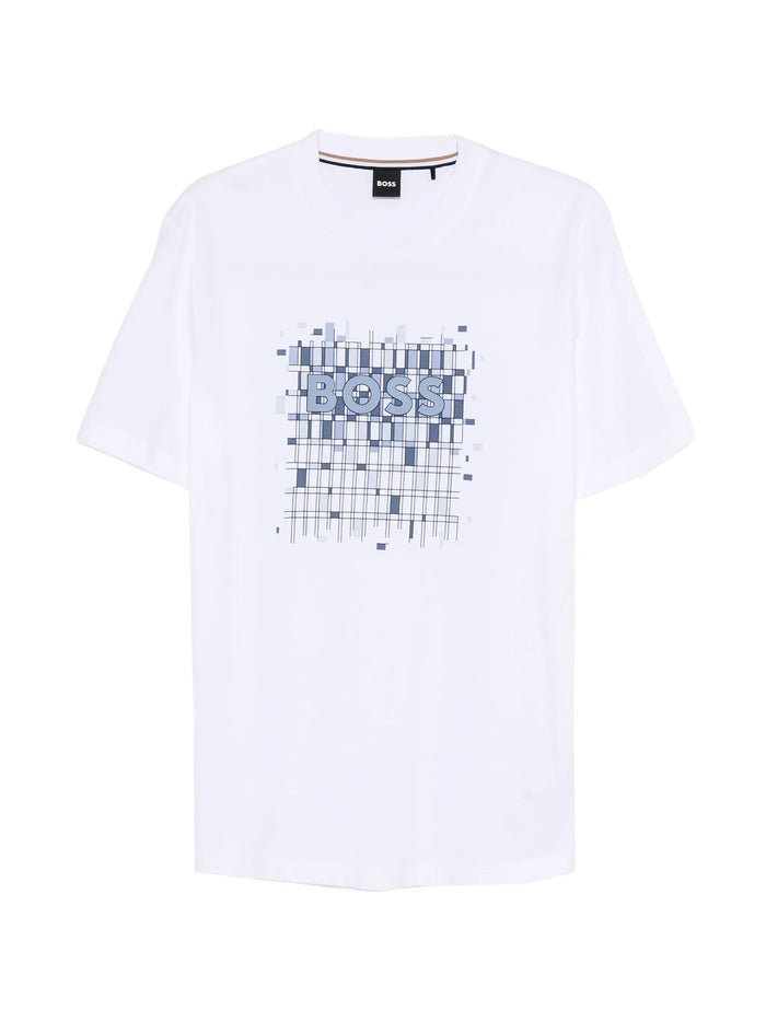 Hugo Boss White Cotton T-Shirts