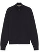 Hugo Boss Blue Cotton Turtle Neck Sweater