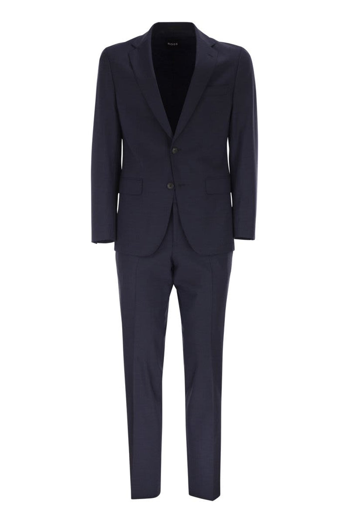 Boss Stretch Virgin Wool Blend Suit