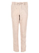 Boss Beige Linen Polyester Viscose Elastane Trousers