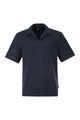 Boss Textured Cotton Polo Shirt With Open Collar