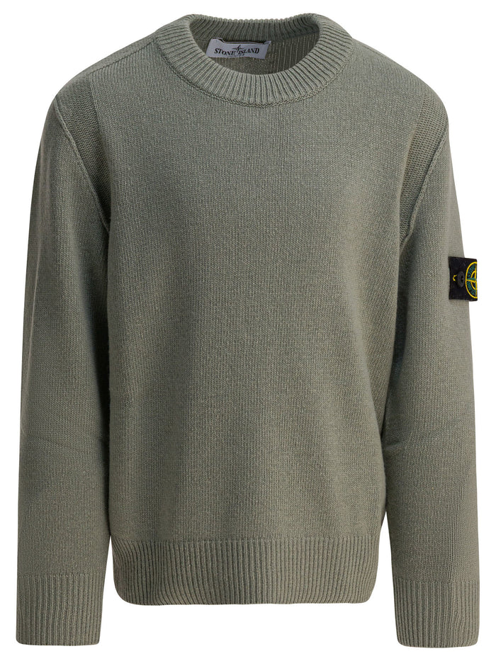 Stone Island Kids Green Cashmere Knitwear