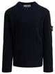 Stone Island Kids Blue Virgin Wool Knitwear