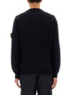Stone Island Blue Virgin Wool Sweatshirts