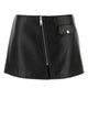 Prada Black Leather Mini Skirt