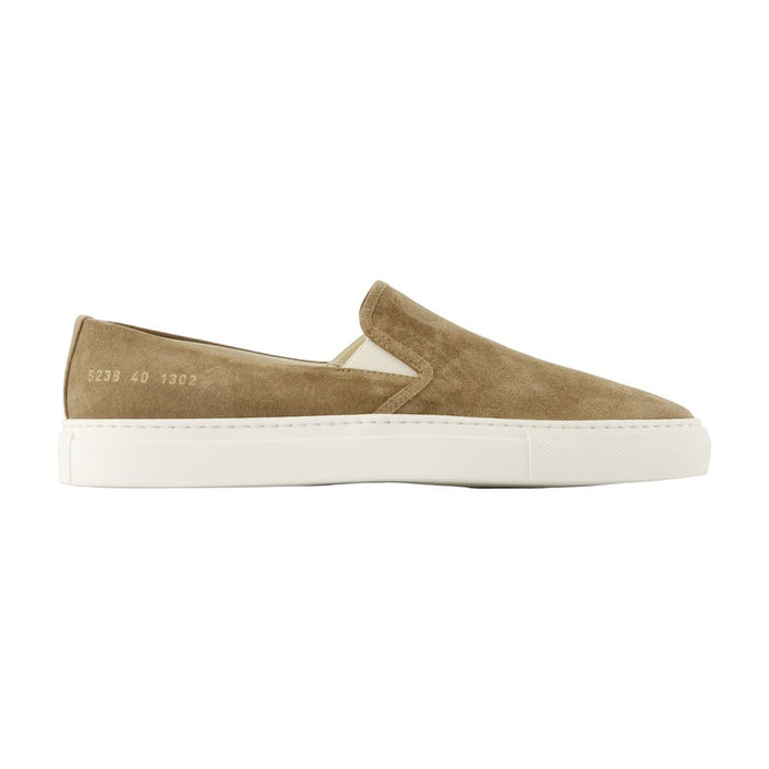 Common Projects Minimal Slip On Sneakers -  - Leather - Beige