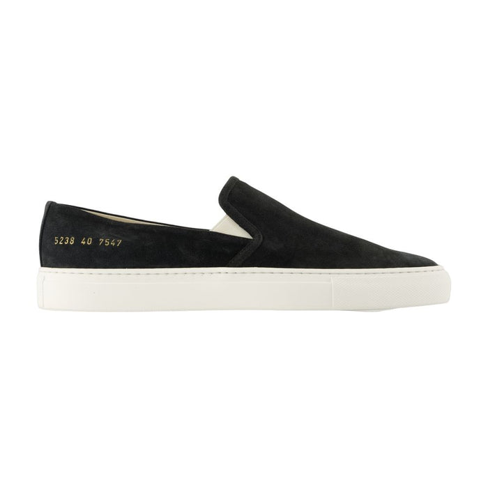 Common Projects Minimal Slip On Sneakers -  - Leather - Black