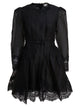 Zimmermann Hypnotic Lace Trim Mini Dress