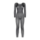 Wolford Black Daisy Net Catsuit