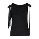 Simone Rocha Bow Ribbon Tail Tank Top -  - Synthetic - Black