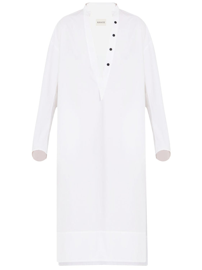 Khaite Brom Cotton Tunic Dress
