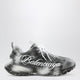 Balenciaga Track Stencil Logo Sneakers In Black/White