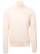 Gran Sasso White Wool Cyclist Sweater
