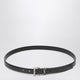 Saint Laurent Cassandre Black Leather Belt
