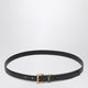 Saint Laurent Black Cassandre Leather Belt