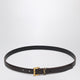 Saint Laurent Dark Burgundy Cassandre Leather Belt