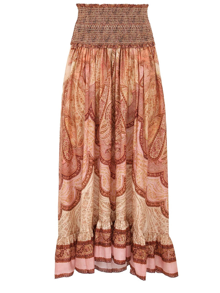 Zimmermann Wanderlust Silk Maxi Skirt