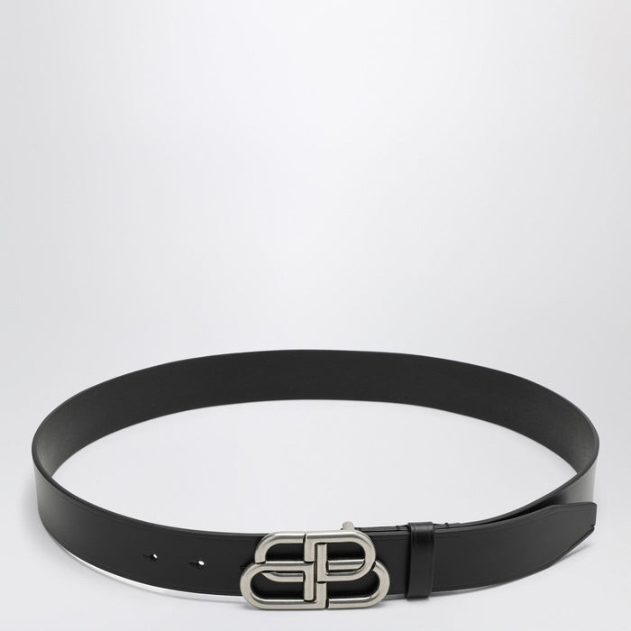 Balenciaga Black Bb Leather Belt