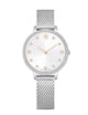 Swarovski White Dial Silver-Tone Watch Accessories