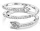 Swarovski Silver-Tone Wrap Arrow Bijoux