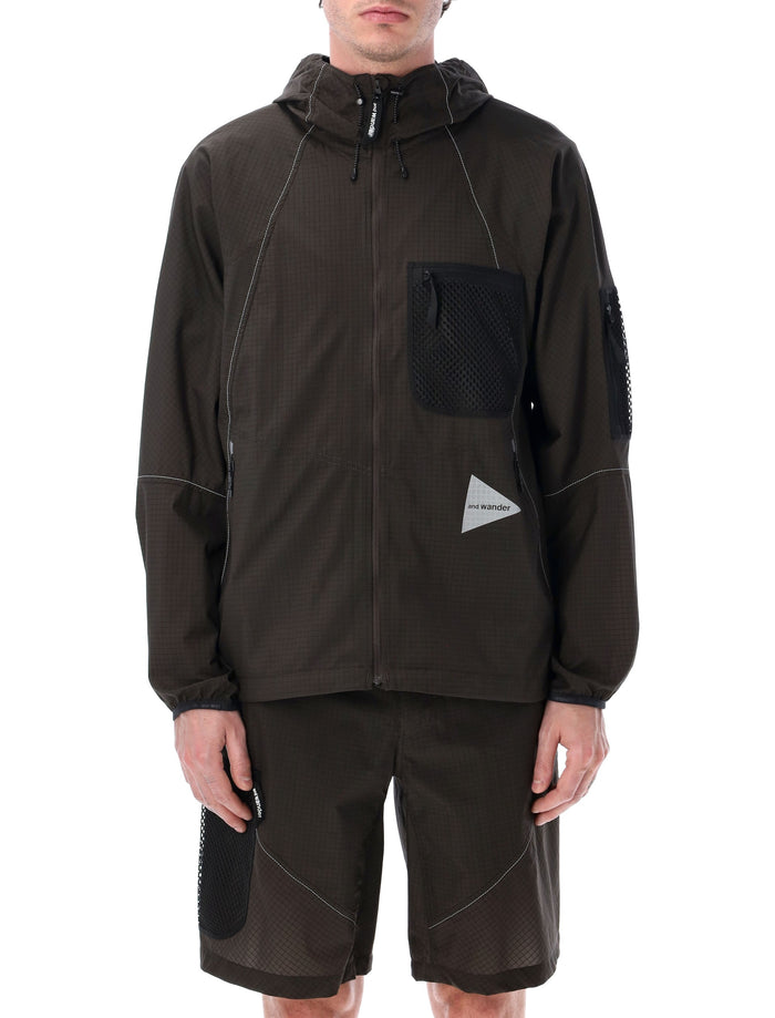 And Wander And Wander Breath Rip Hooded Jacket